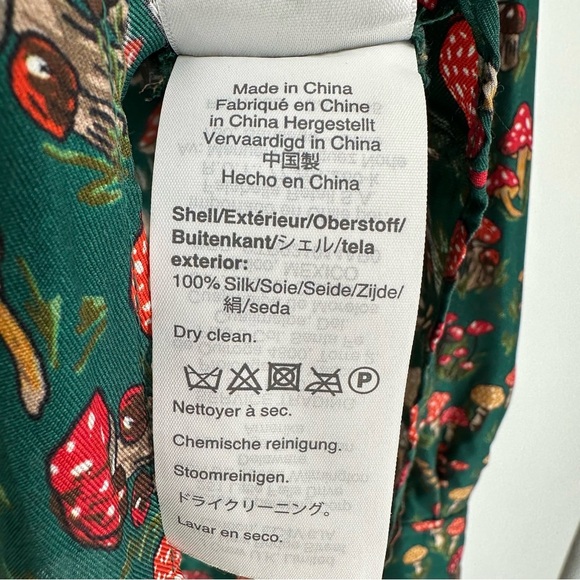 J. Crew Collection Mushroom Silk Ruffle Collar Blouse - Picture 7 of 8